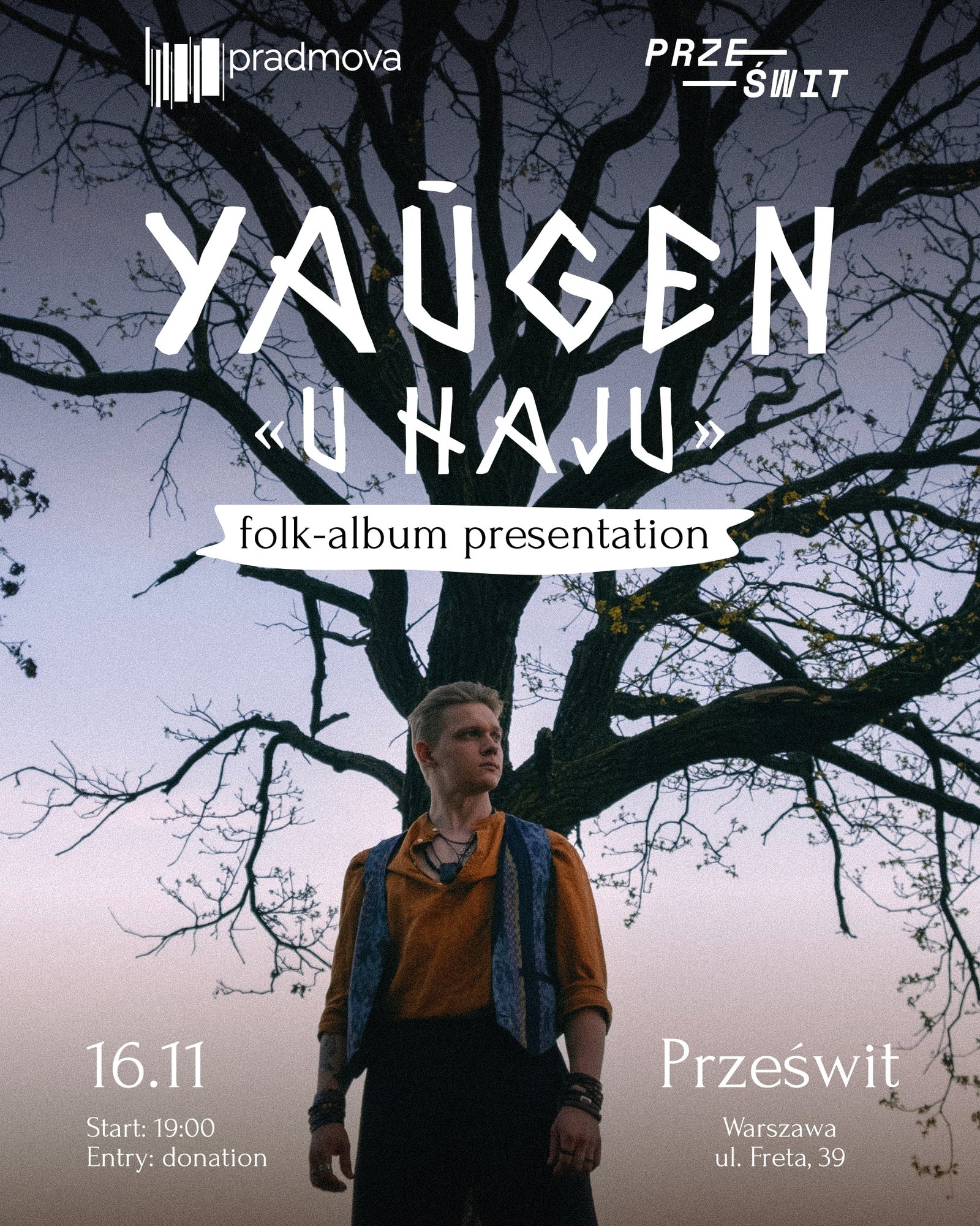 Прэзентацыя дэбютнага фольк-альбома праекта YAŪGEN