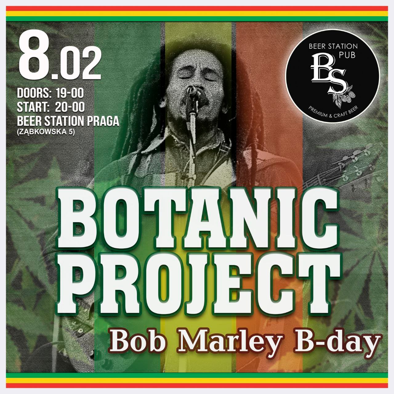Дзень нараджэння Боба Марлі з Botanic Project у Варшаве